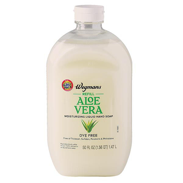 Wegmans Aloe Vera Moisturizing Liquid Hand Soap, Dye Free, Family Pack |  Wegmans