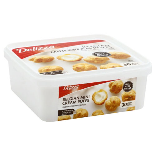 Delizza Puffs, Belgian Cream, Mini | Wegmans