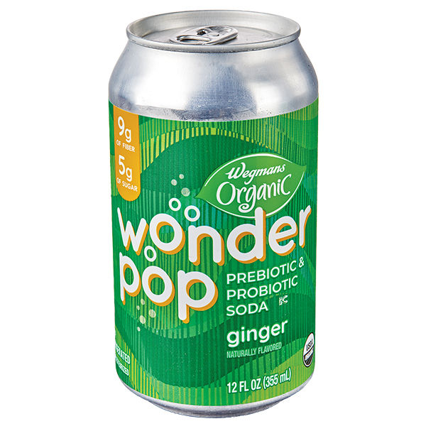 Wegmans Organic Wonder Pop Ginger Prebiotic & Probiotic Soda | Wegmans