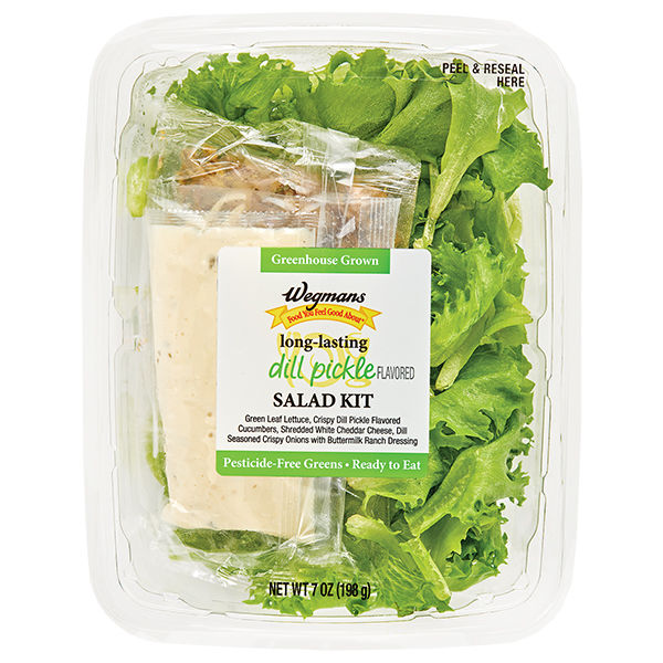Wegmans Greenhouse Grown Dill Pickle Salad Kit | Wegmans