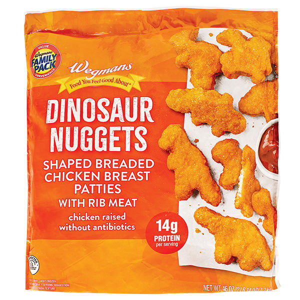 Wegmans Dinosaur Shaped Chicken Nuggets Family Pack | Wegmans