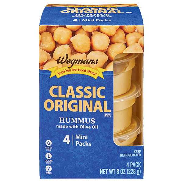 Wegmans Classic Original Hummus, 4 Mini Packs | Wegmans