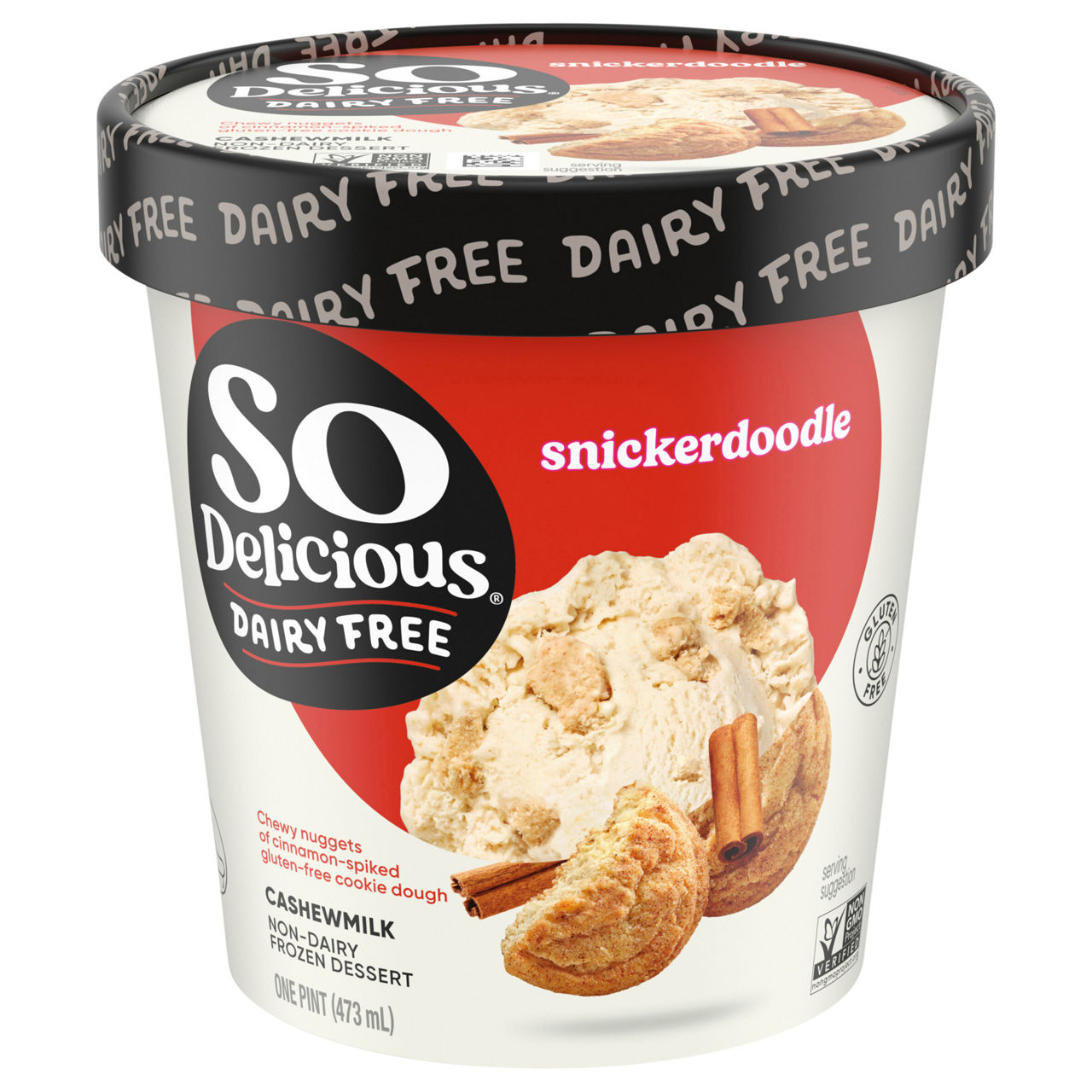 So Delicious Dairy Free Vegan Snickerdoodle Cashew Milk Frozen