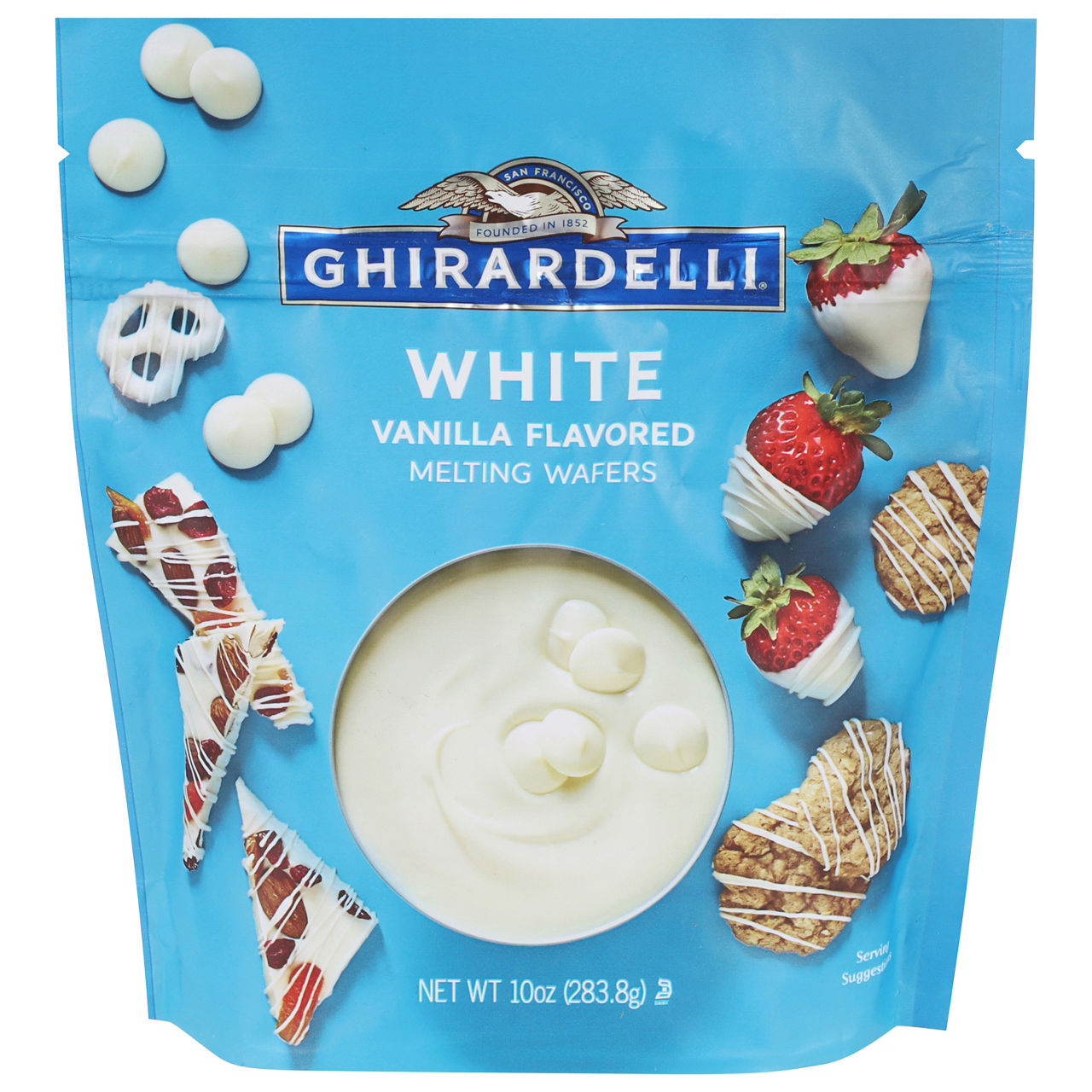 Ghirardelli Melting Wafers, Vanilla Flavored, White | Wegmans