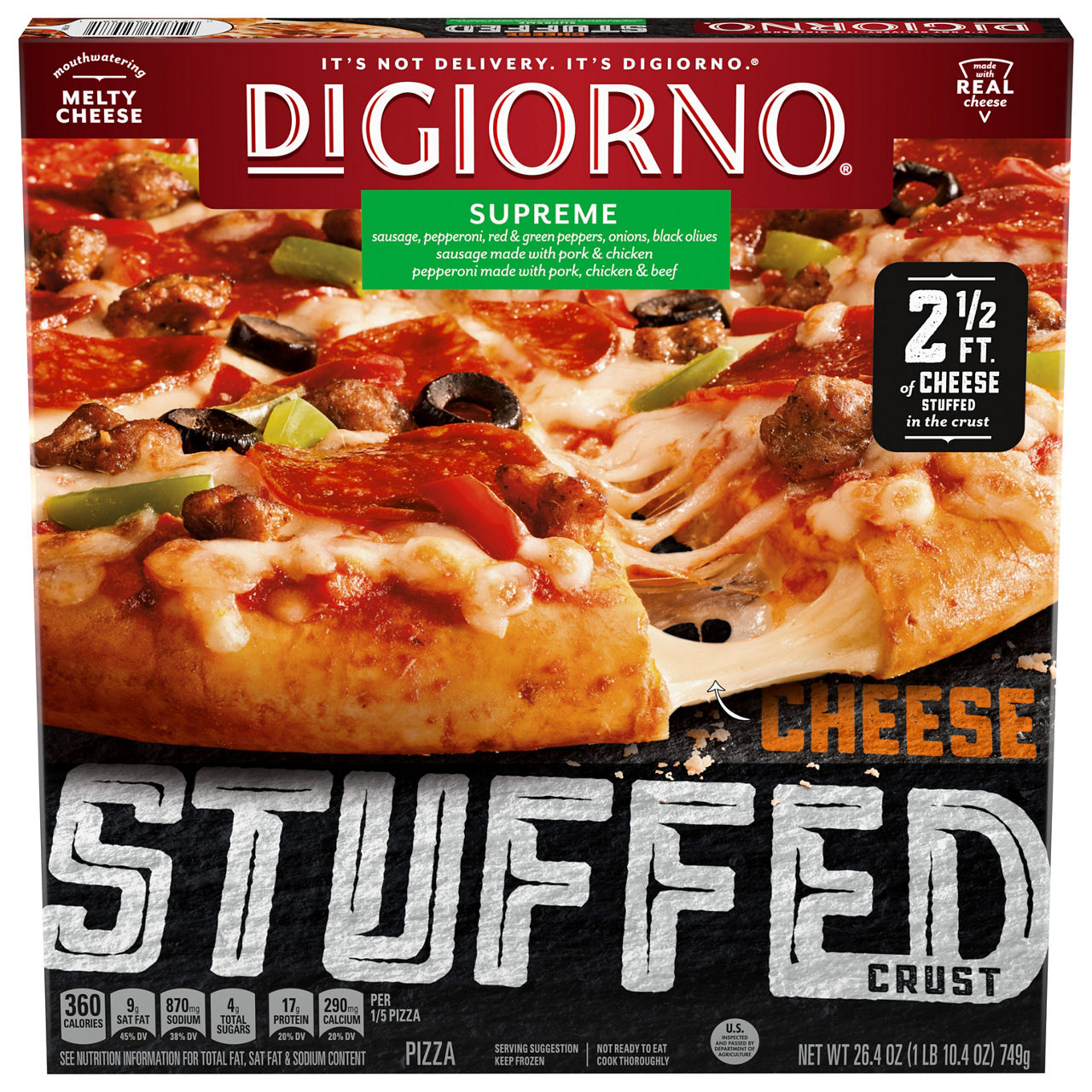 DiGiorno Pizza, Stuffed Crust, Cheese, Supreme | Wegmans