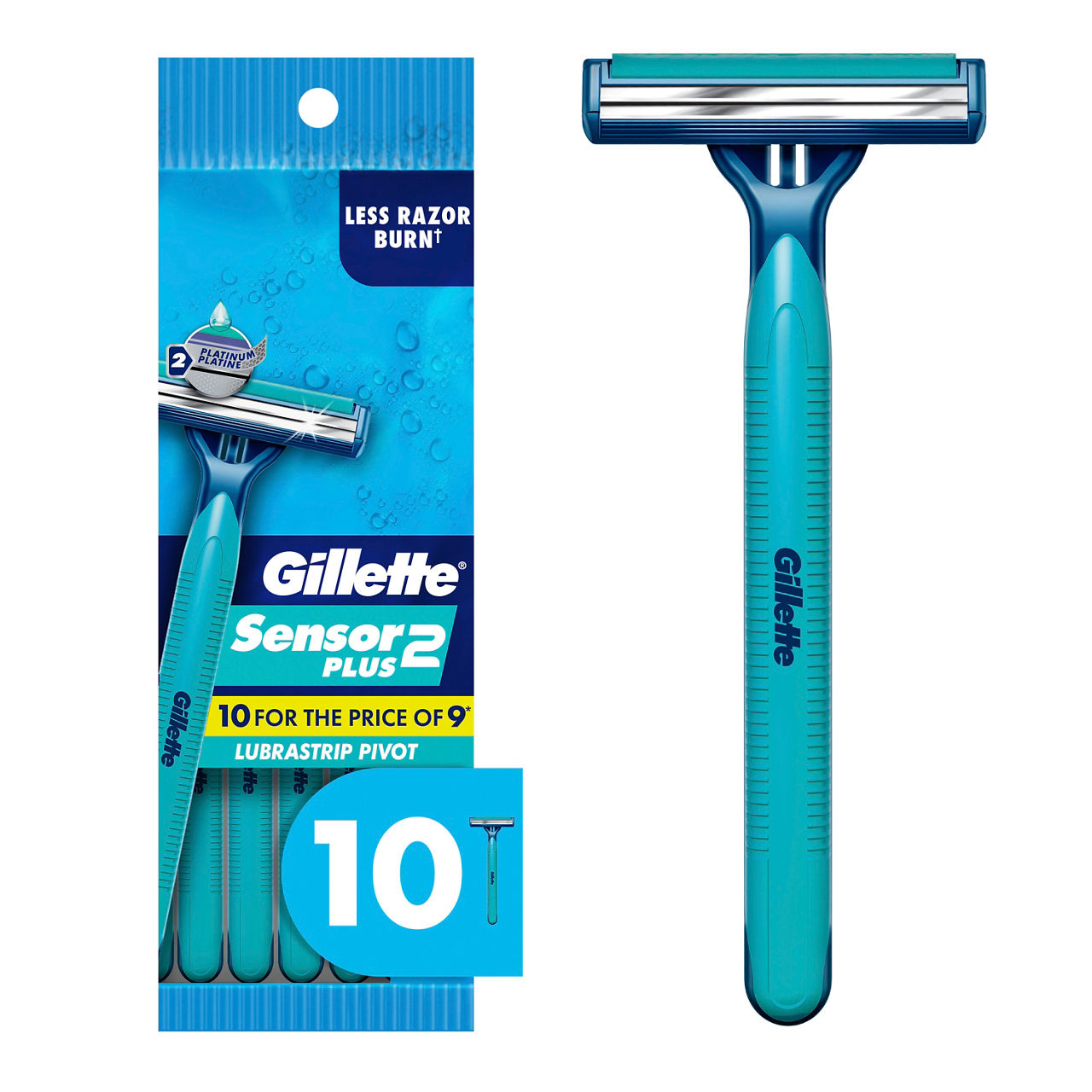 Gillette Sensor2 Plus Pivoting Head Men's Disposable Razors | Wegmans