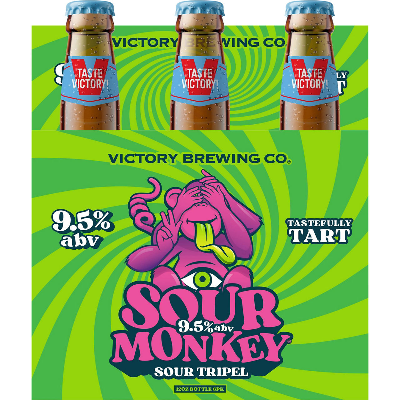 Victory Brewing Co Beer, Sour Monkey, Sour Tripel 6/12 oz bottles