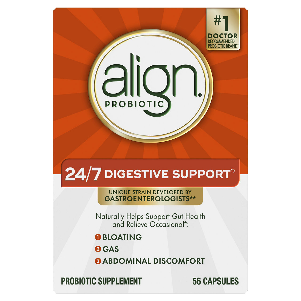 Align Digestive Support Probiotic Extra Strength, 5X More Good