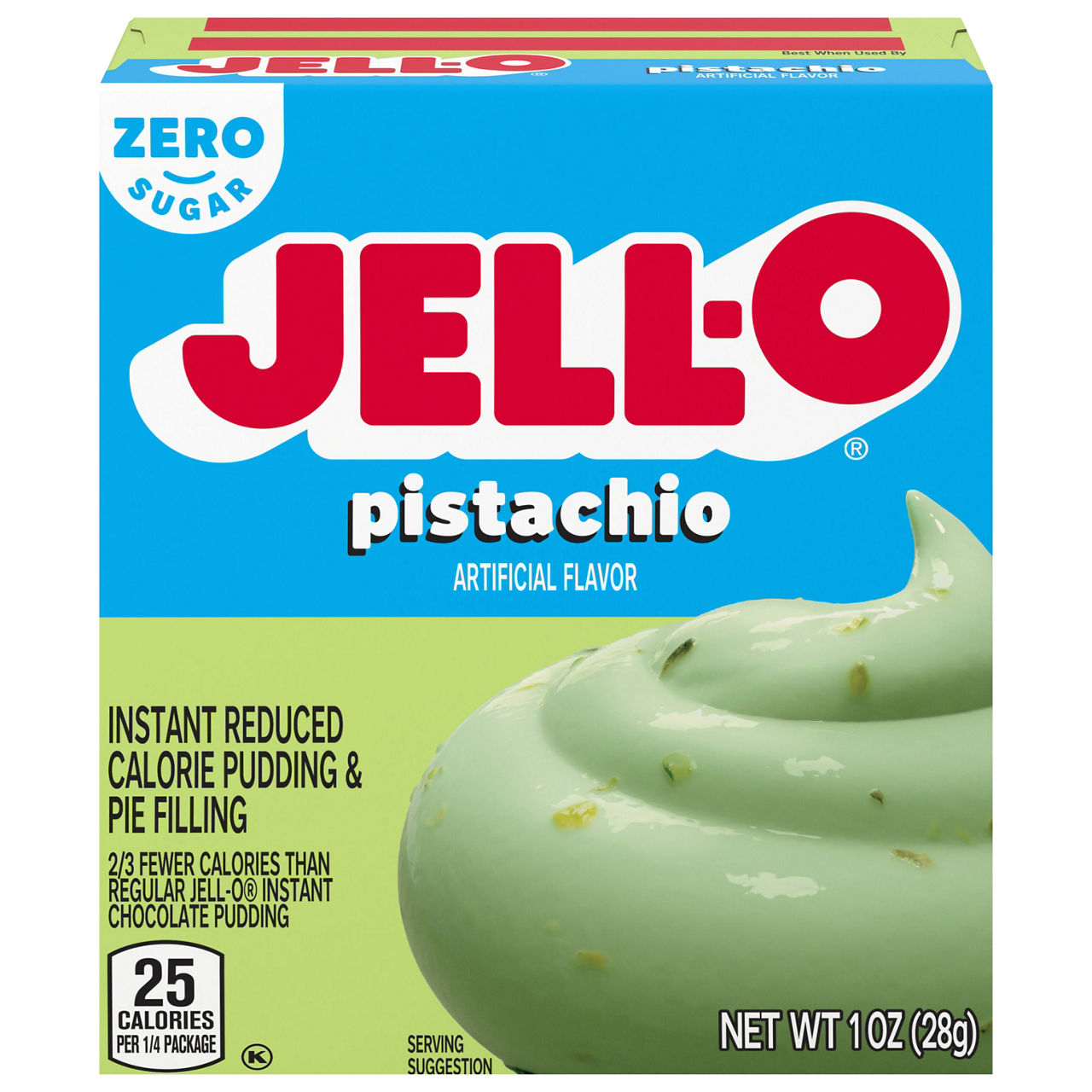 Jell-O Zero Sugar Instant Reduced Calorie Pistachio Pudding & Pie