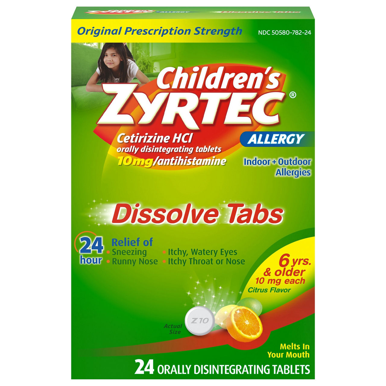 Zyrtec Original Prescription Strength Citrus Flavor Allergy | Wegmans