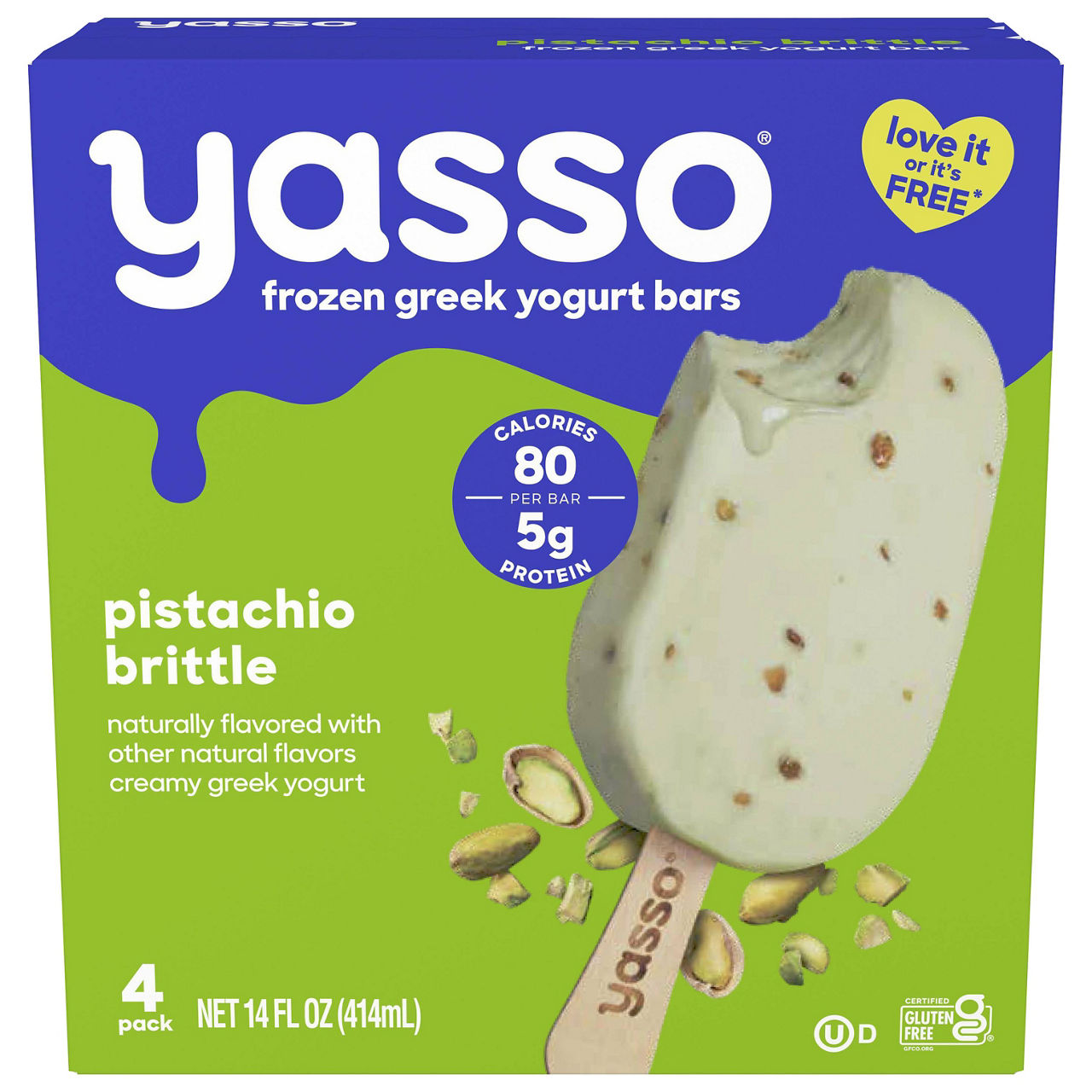 Yasso Yogurt Bars, Sea Salt Caramel, Greek | Wegmans