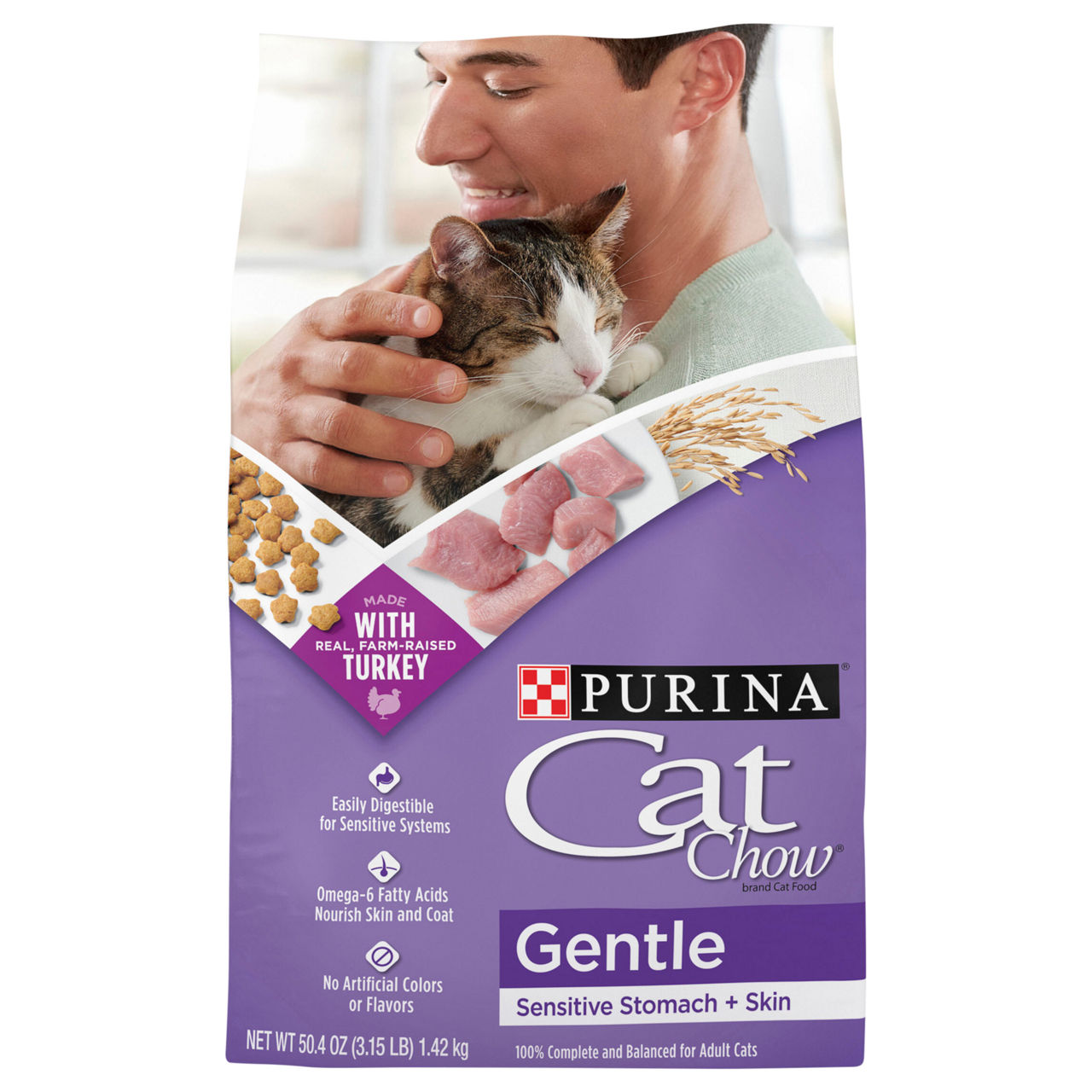 Purina One Cat Food, Adult, Sensitive Skin & Stomach | Wegmans