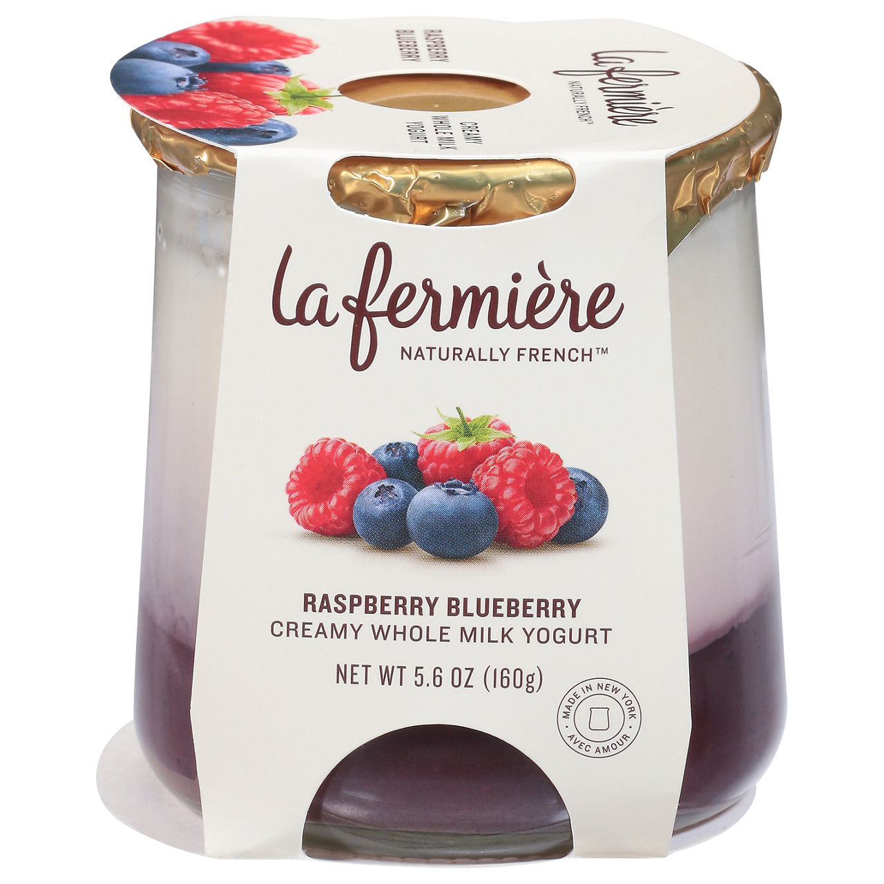 La Fermiere Yogurt, Creamy Whole Milk, Raspberry Blueberry | Wegmans