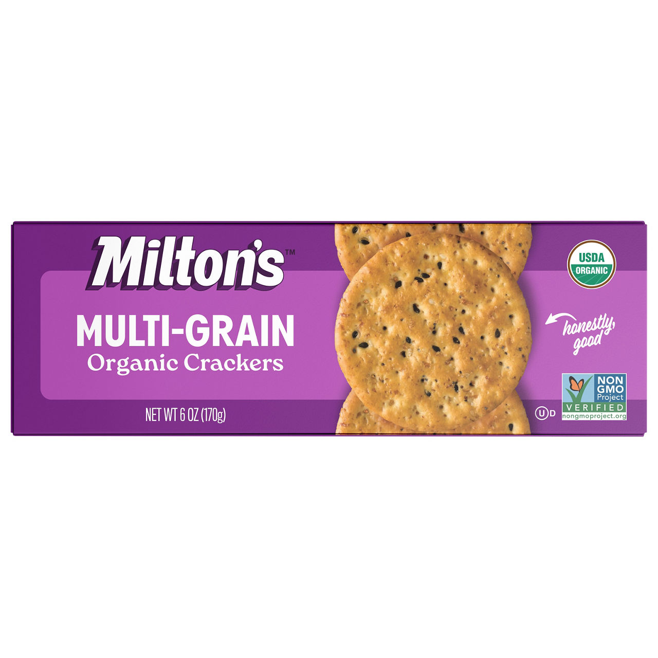 【速達サービス@5980】セクンダ グラウカ錦 Milton's Multi-Grain Organic Crackers | Wegmans