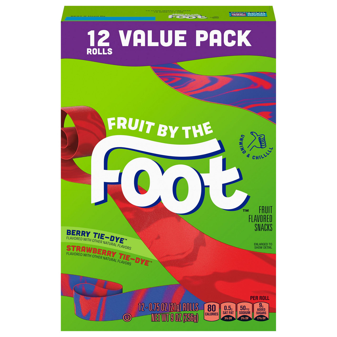 Fruit by the Foot Berry Tie-Dye/Strawberry Tie-Dye Fruit Flavored