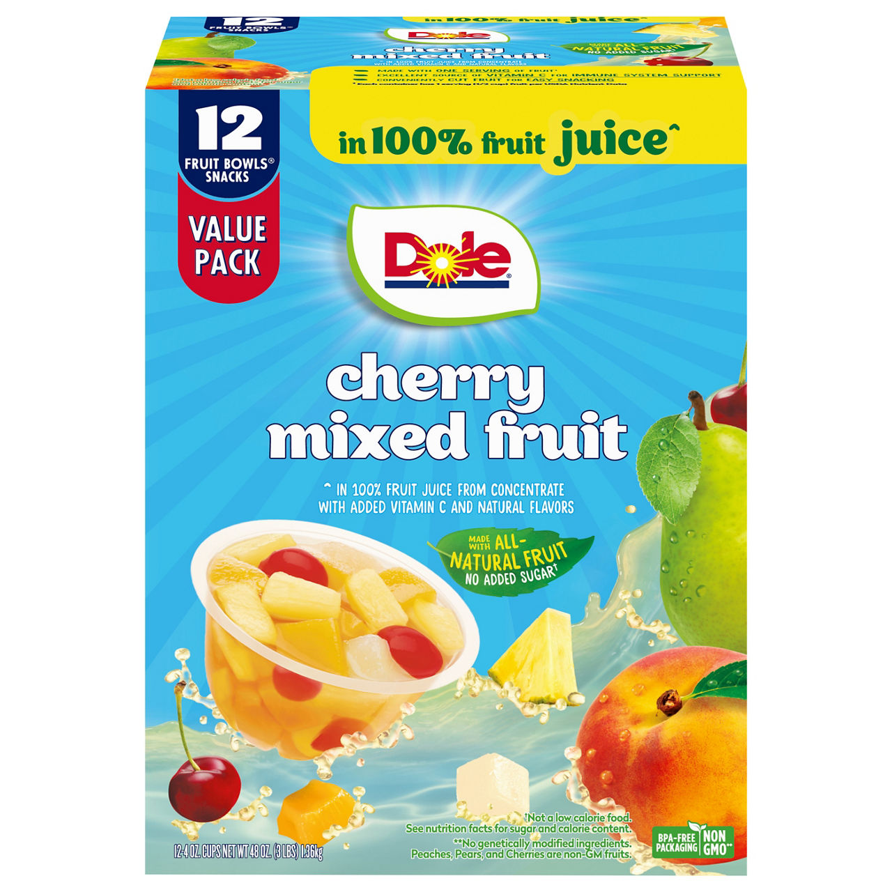 Dole Variety Pack Assorted Fruit Bowls Snacks Value Pack | Wegmans