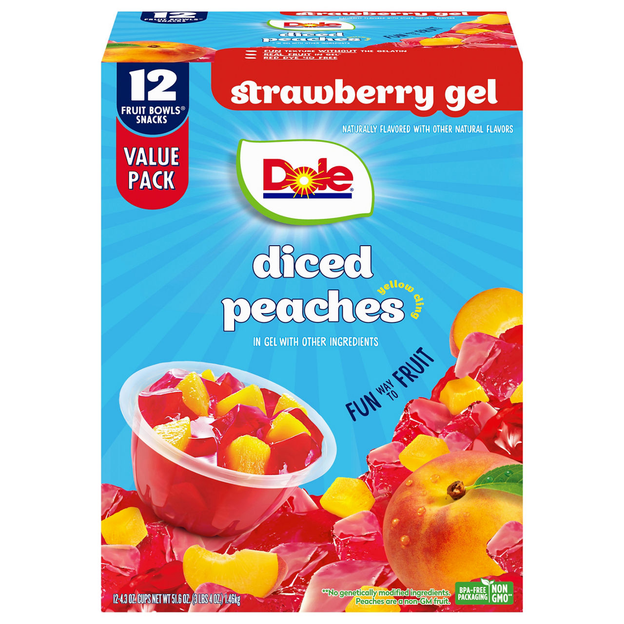 Dole Peaches, Diced, Gel | Wegmans