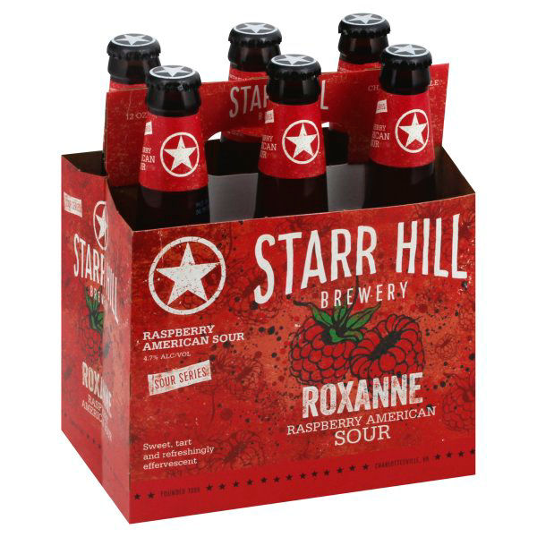 Starr Hill Beer, Raspberry American Sour, Roxanne 6/12 oz bottles | Wegmans
