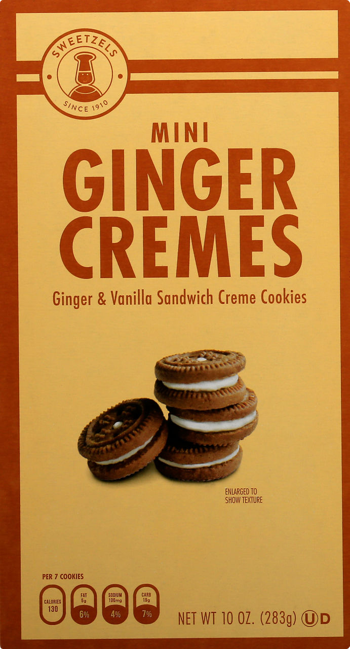 Sweetzels Cookies, Ginger Cremes, Mini | Wegmans