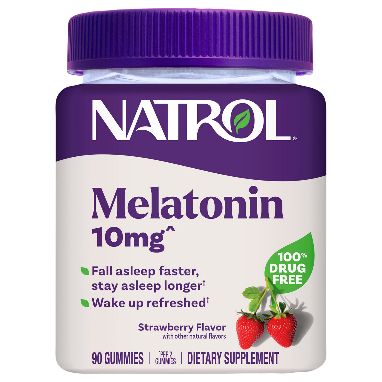 Natrol Gummies Strawberry Flavor 5 mg Melatonin