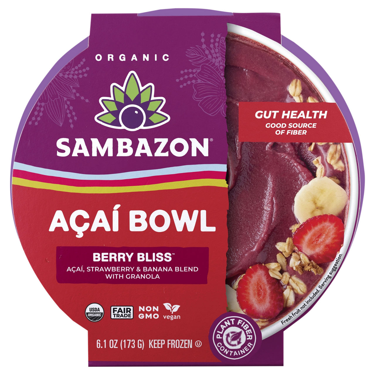 Sambazon Organic Berry Bliss Acai Bowl | Wegmans