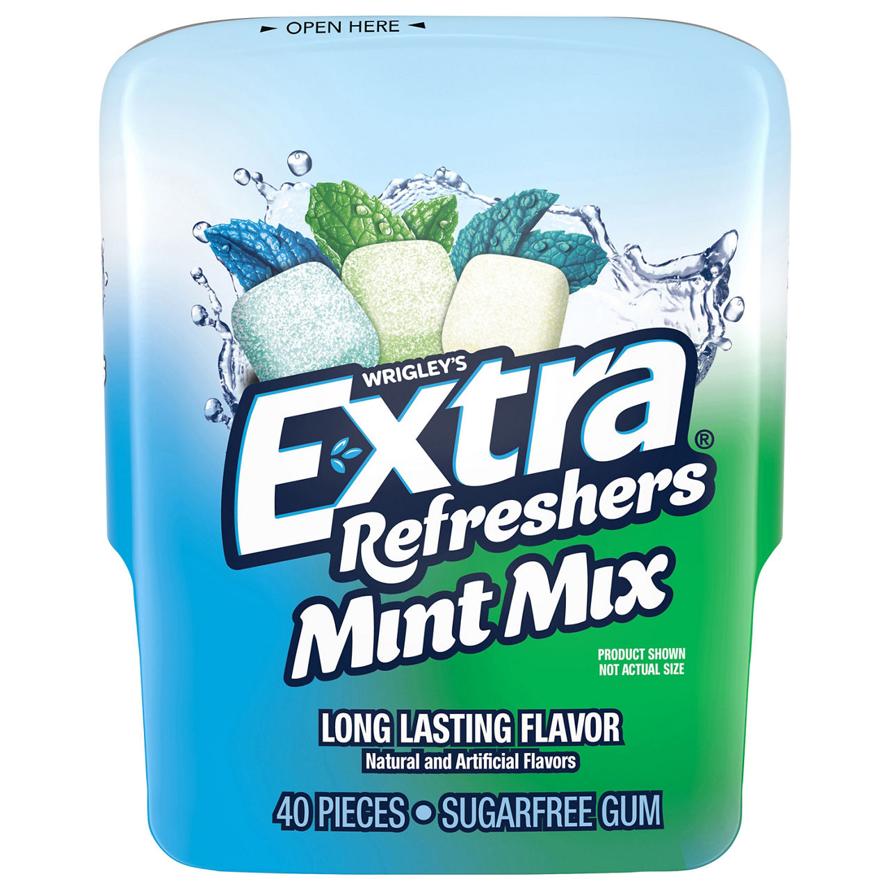 Extra Refreshers Gum, Sugar Free, Mint Mix | Wegmans