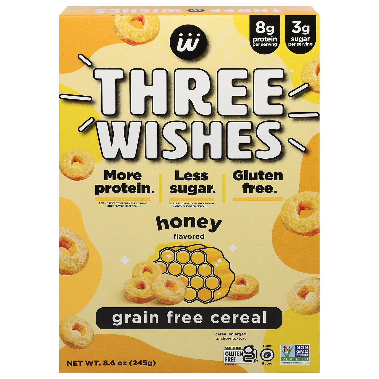 Three Wishes Cereal, Grain Free, Honey Flavored | Wegmans