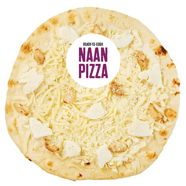 Wegmans Ready to Cook White Cheese & Roasted Garlic Naan Pizza
