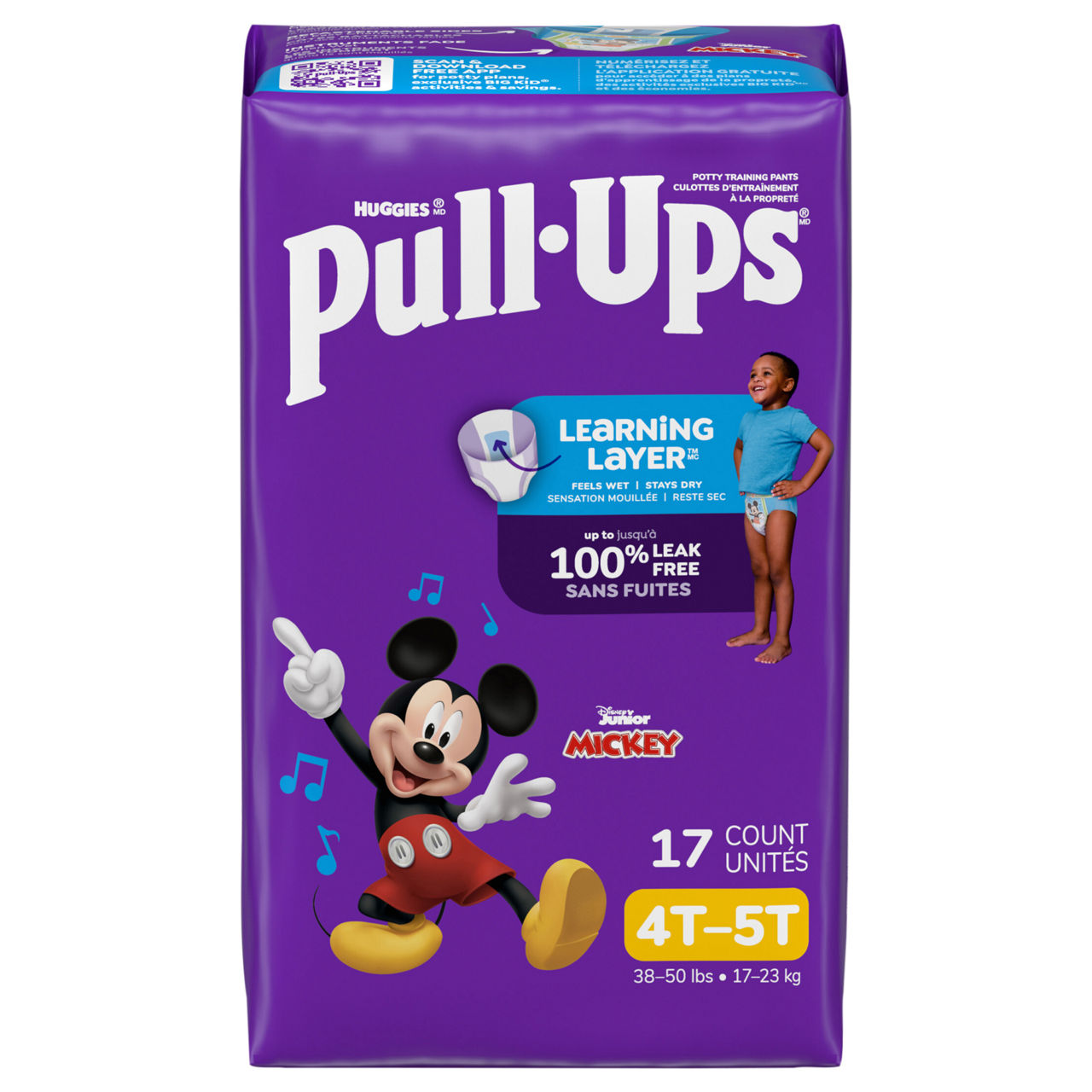 Pull-Ups Disney Junior Mickey 4T-5T Potty Training Pants 38-50 lbs