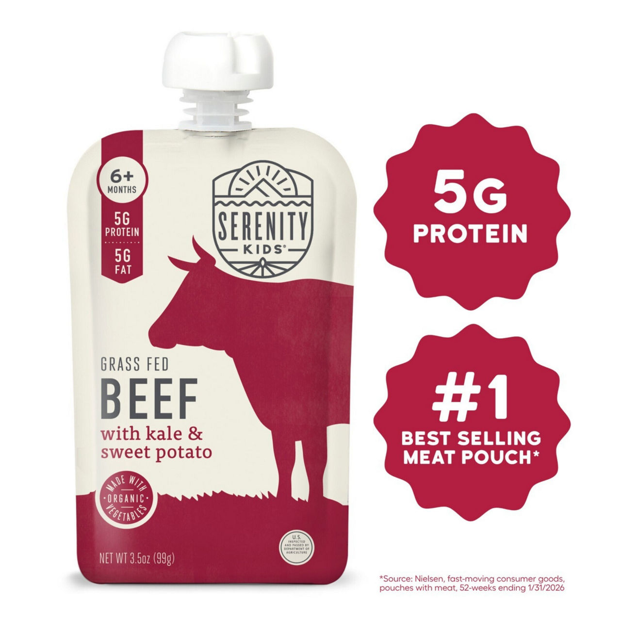 Serenity Kids Free-range pork with apple, veggies, olive oil, and
