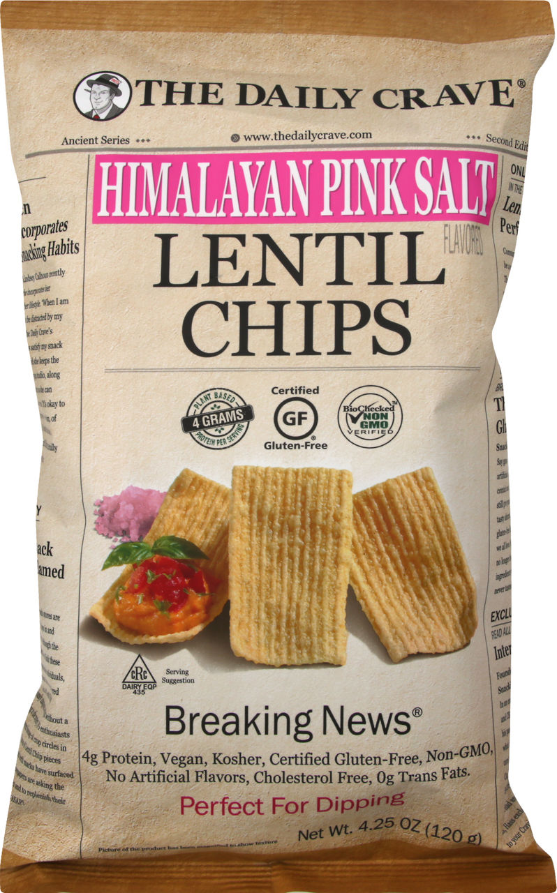 The Daily Crave Lentil Chips, Himalayan Pink Salt | Wegmans