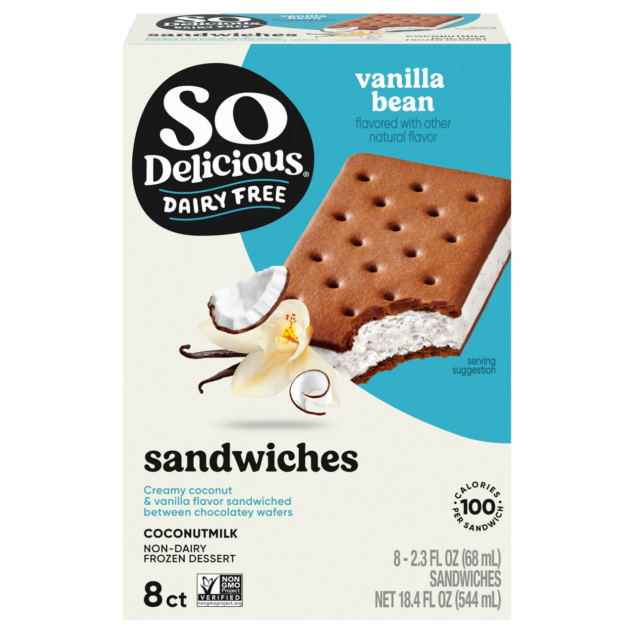 So Delicious Dairy Free Vegan Vanilla Bean Coconut Milk Frozen