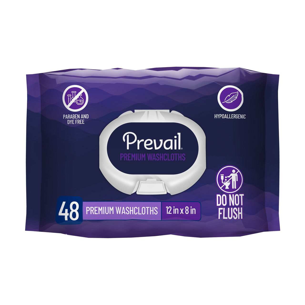 Prevail Premium Adult Personal Wipes Soft-pack with press-open-lid