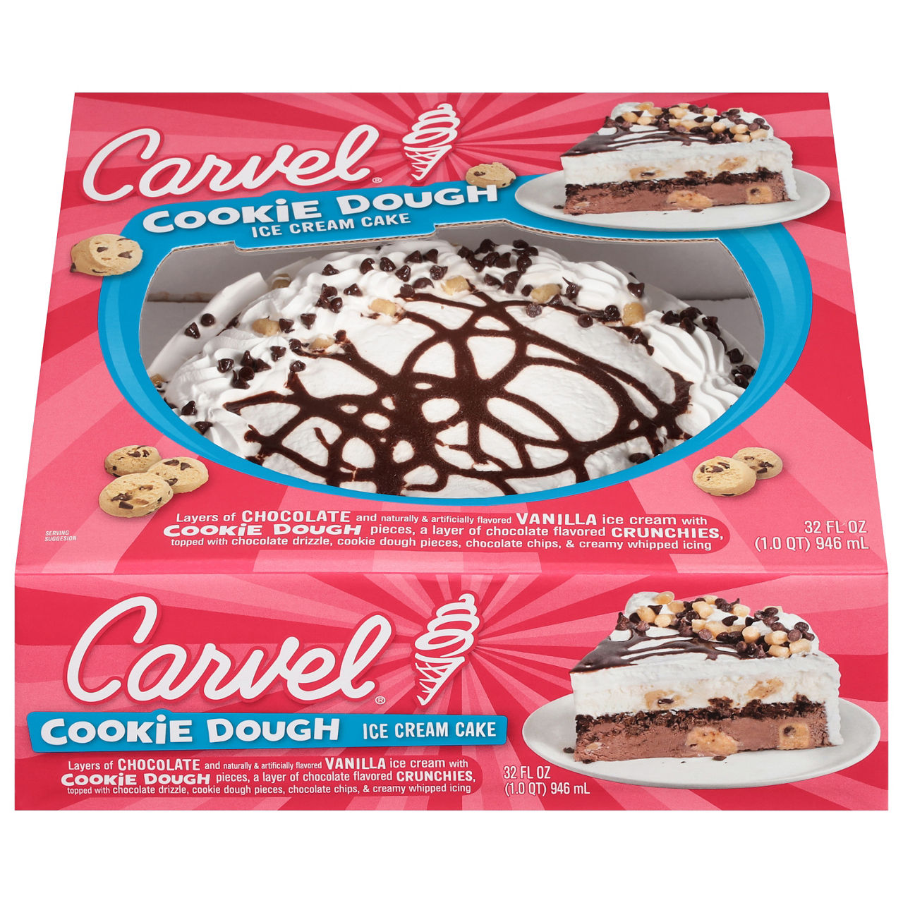 Carvel Cookie Dough Ice Cream Cake | Wegmans