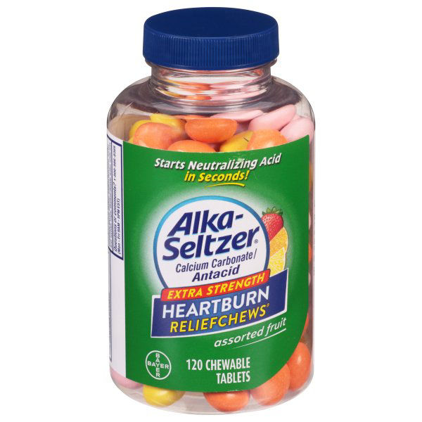 Alka-Seltzer Heartburn ReliefChews, Extra Strength, Assorted Fruit