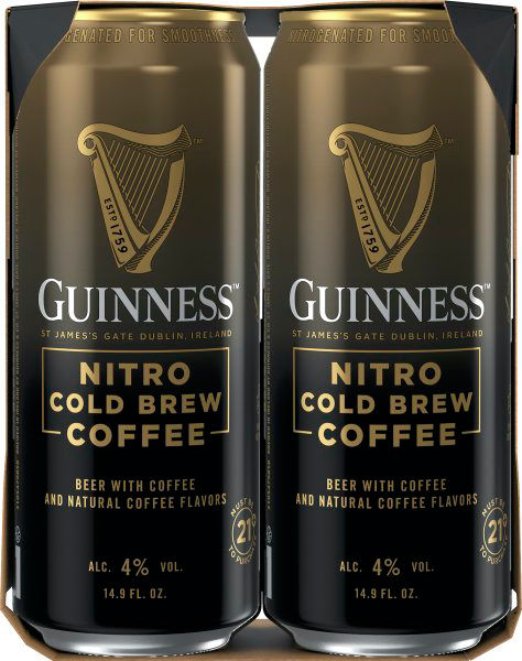 Guinness Nitro Coffee, Cold Brew, 4/14.9 oz cans | Wegmans