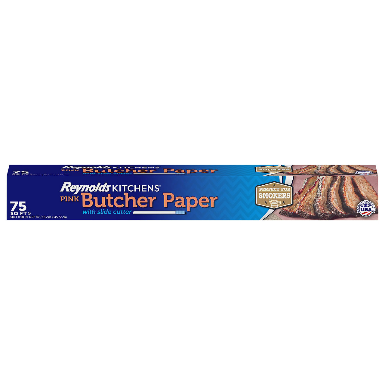 Reynolds Kitchens Pink 75 Sq Ft Butcher Paper with Slide Cutter