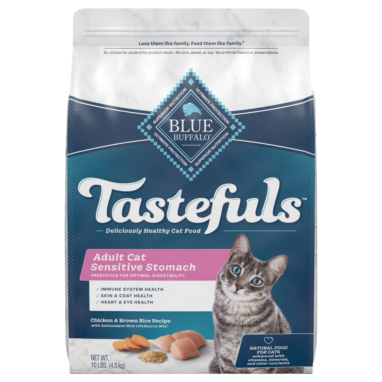Purina One Cat Food, Adult, Sensitive Skin & Stomach | Wegmans
