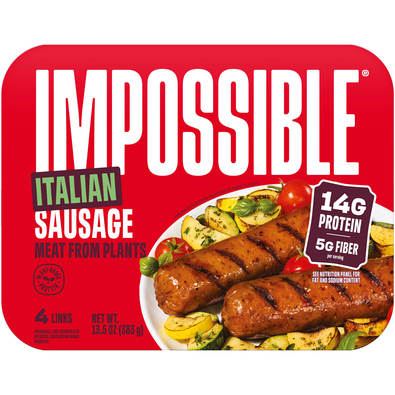 Impossible Foods Impossible® Sausage Made From Plants, Italian, 4