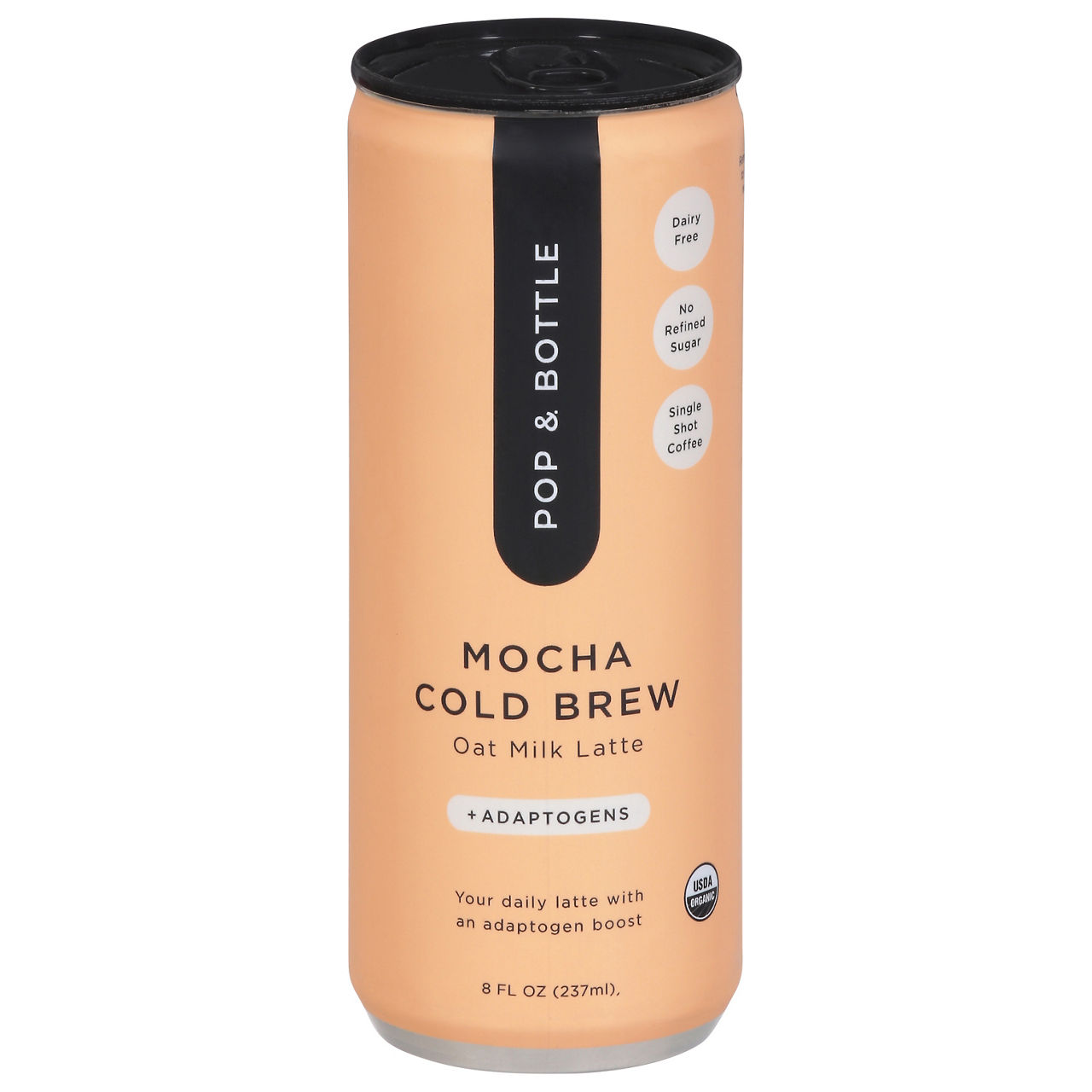 Pop & Bottle Oat Milk Latte, Organic, Mocha, Cold Brew, +