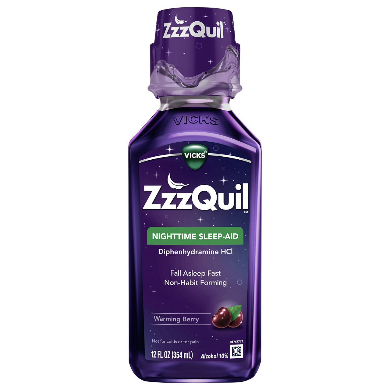 Vicks ZzzQuil Sleep-Aid, Nighttime, Warming Berry | Wegmans