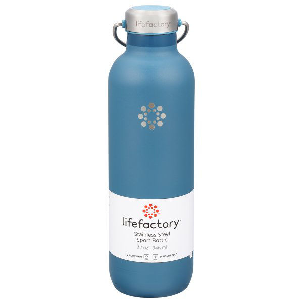 Lifefactory Sport Bottle, Stainless Steel, 32 Ounce | Wegmans