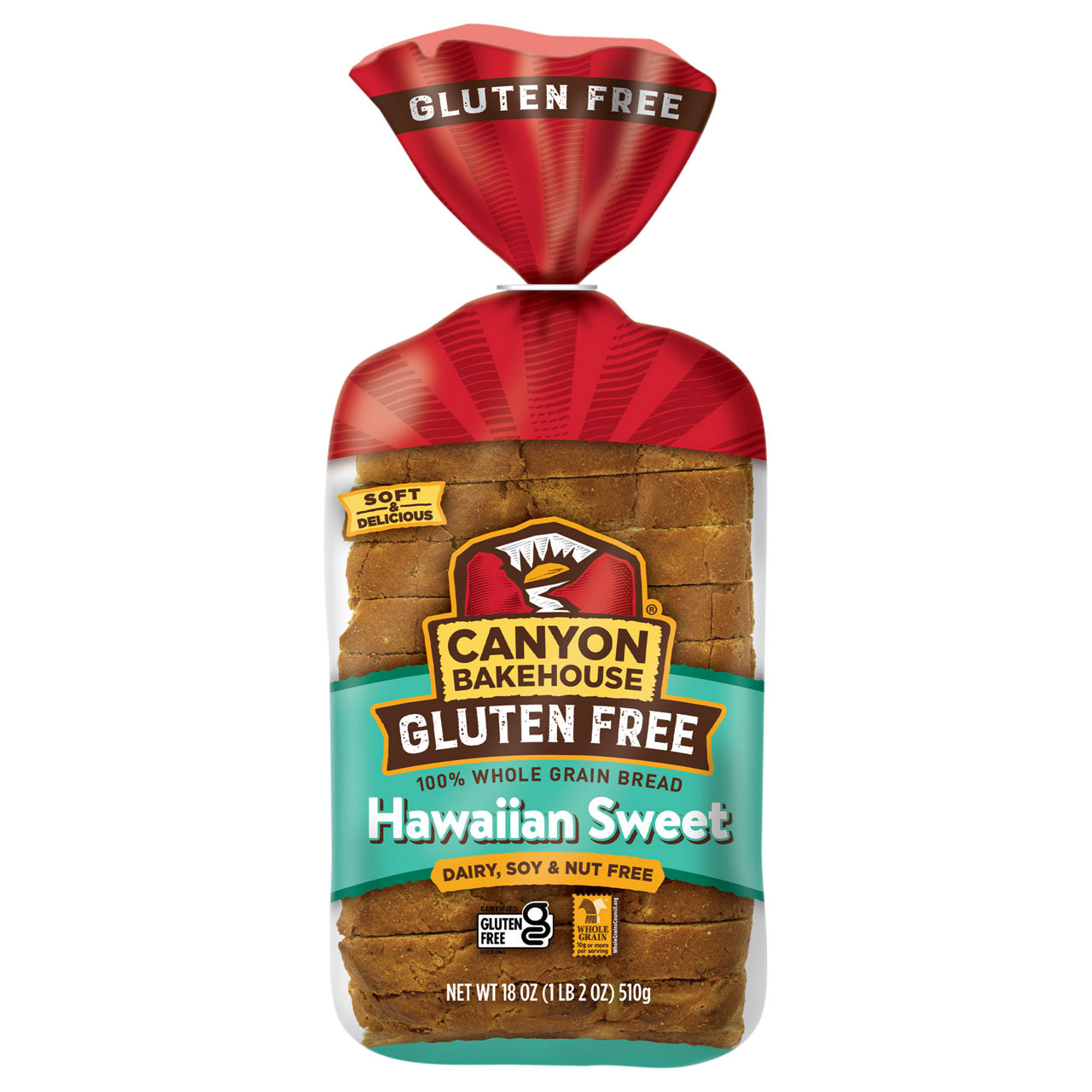 ウムリンナチュラル　60包 Canyon Bakehouse Gluten Free Whole Grain Hawaiian Sweet Bread