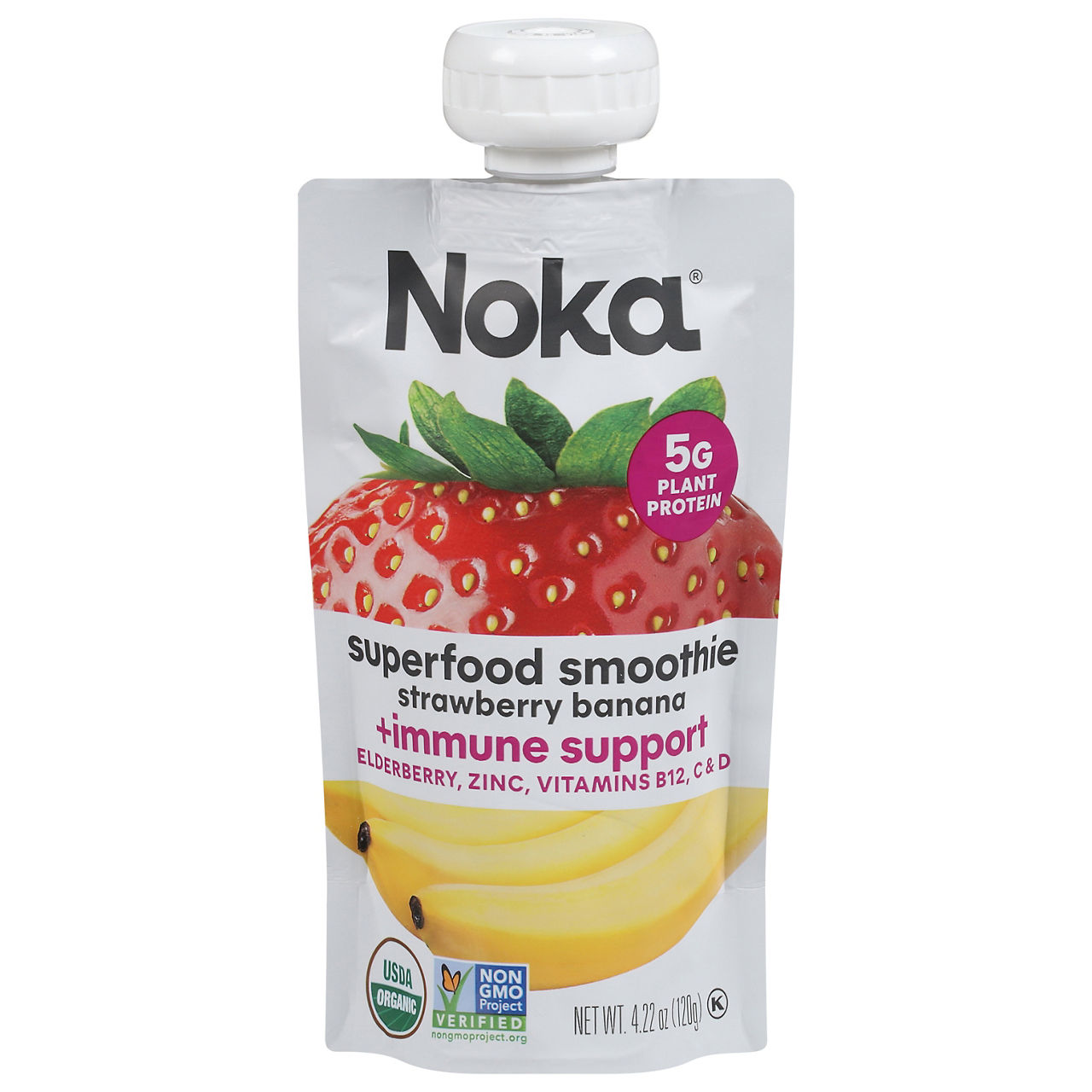 Noka Superfood Smoothie, Strawberry Banana | Wegmans