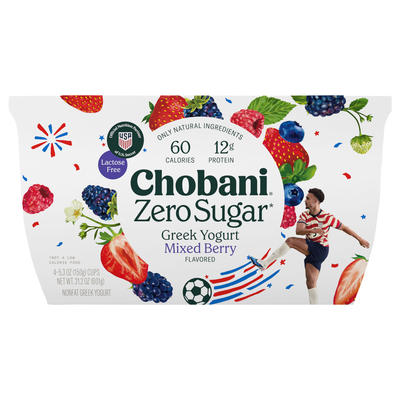Chobani Zero Sugar Nonfat Mixed Berry Flavored Greek Yogurt | Wegmans
