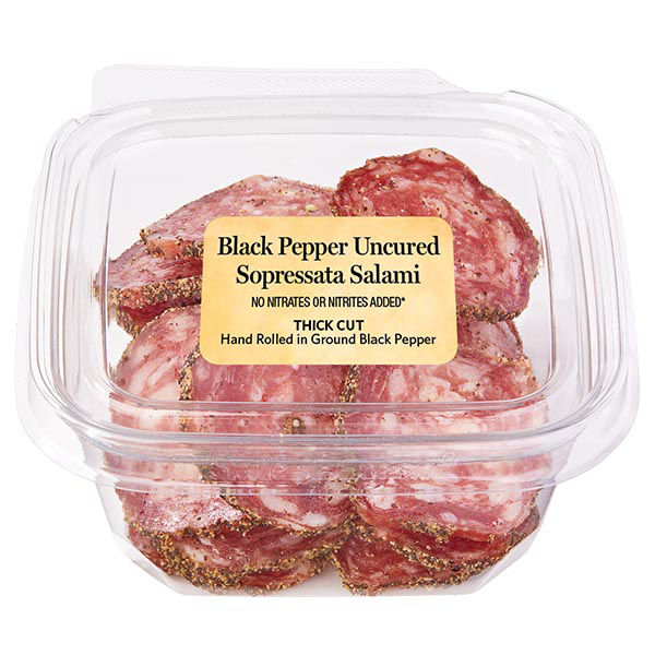 Wegmans Italian Classics Thick Cut Black Pepper Sopressata Salami