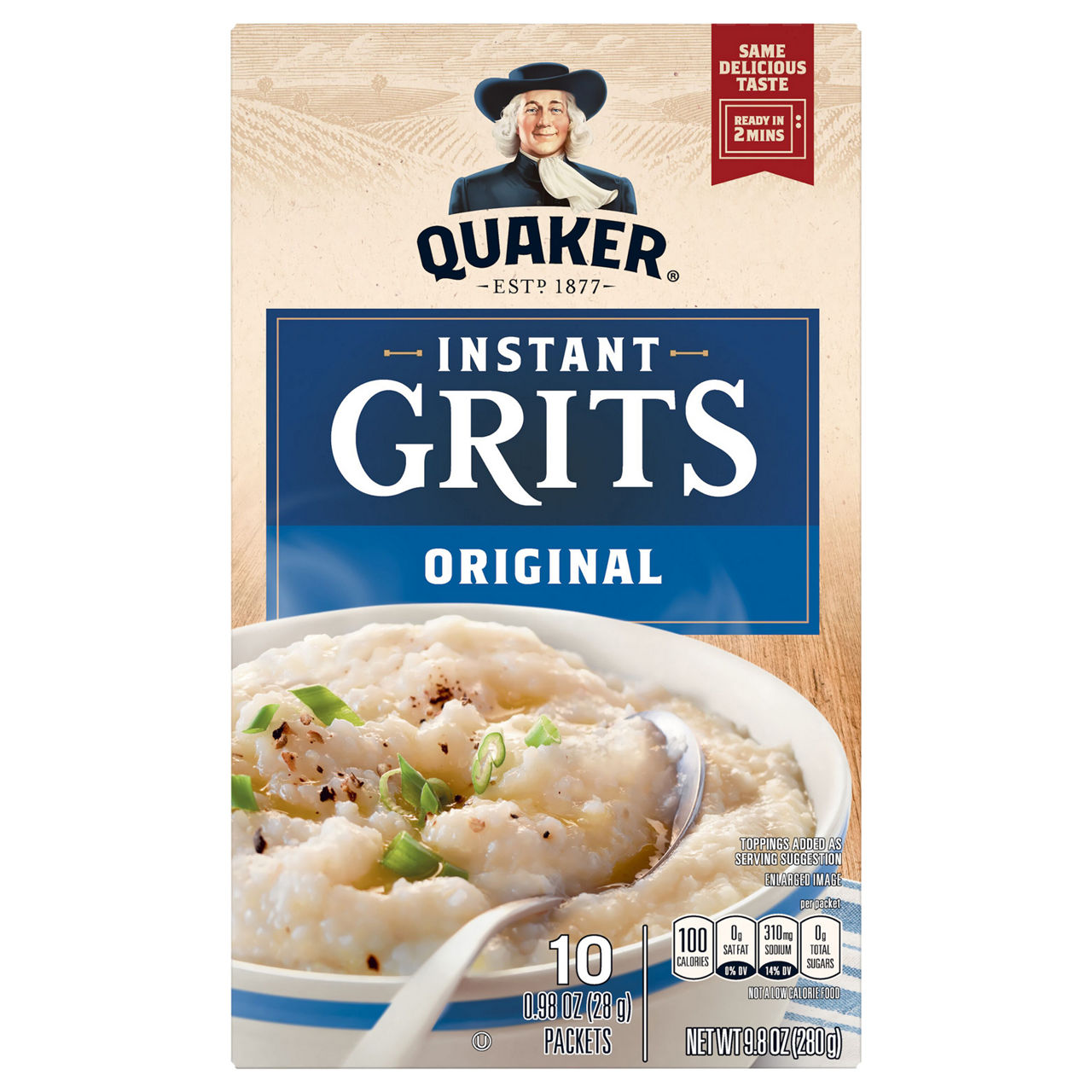 Quaker Grits, Instant, Original | Wegmans