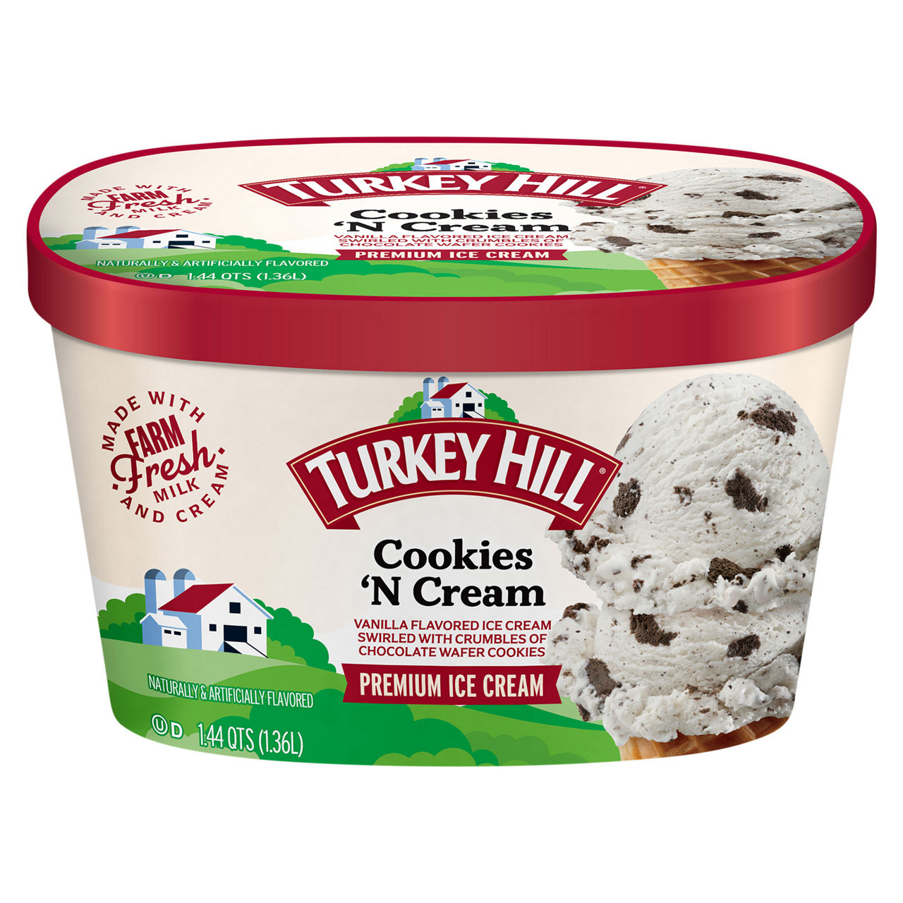 Turkey Hill Ice Cream, Premium, Chocolate Chip Cookie Dough | Wegmans
