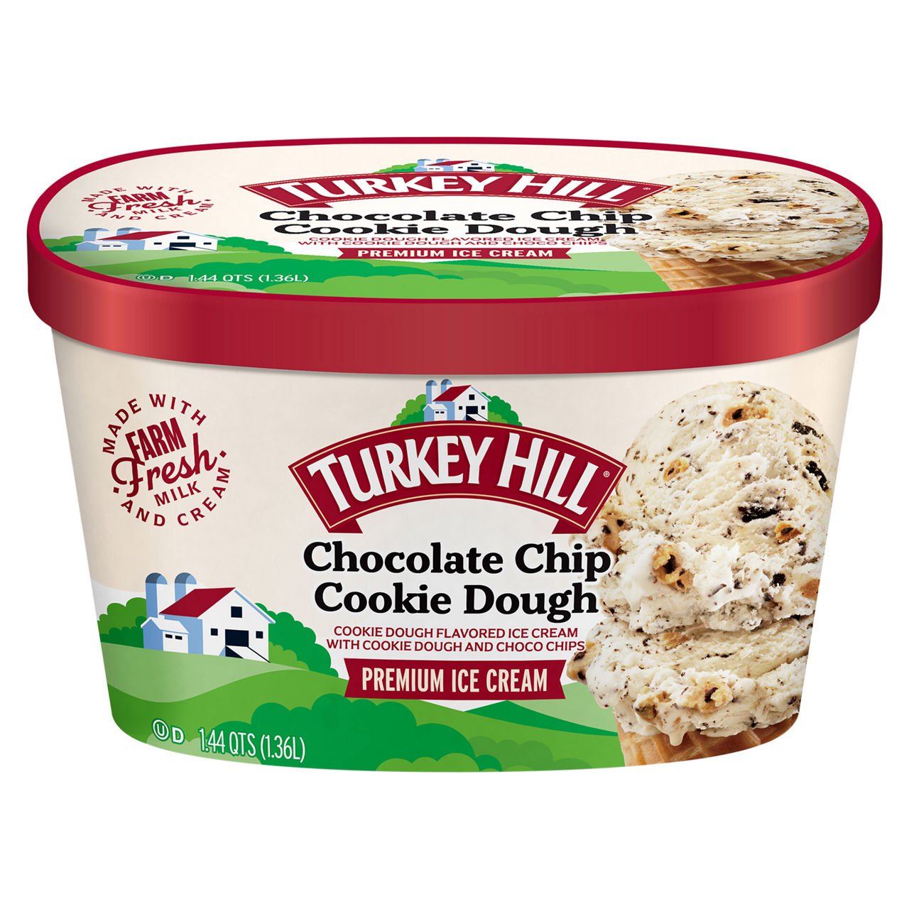 Turkey Hill Ice Cream, Premium, Chocolate Chip Cookie Dough | Wegmans