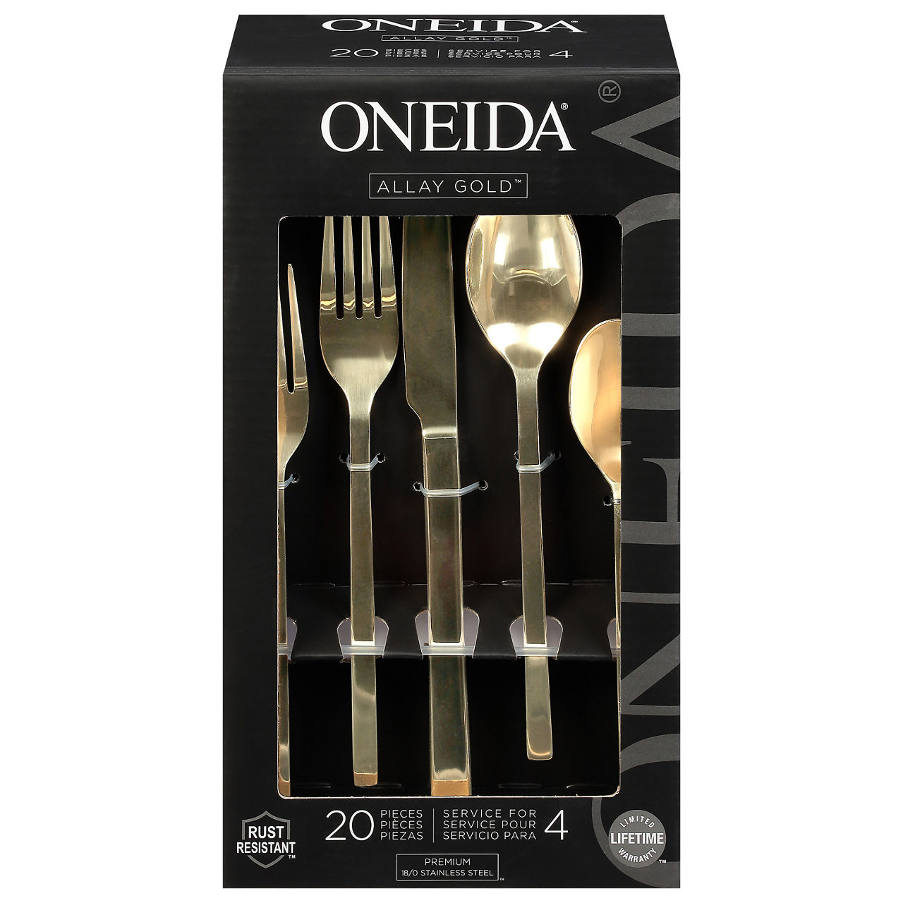 Oneida Allay Gold Flatware Sets | Wegmans